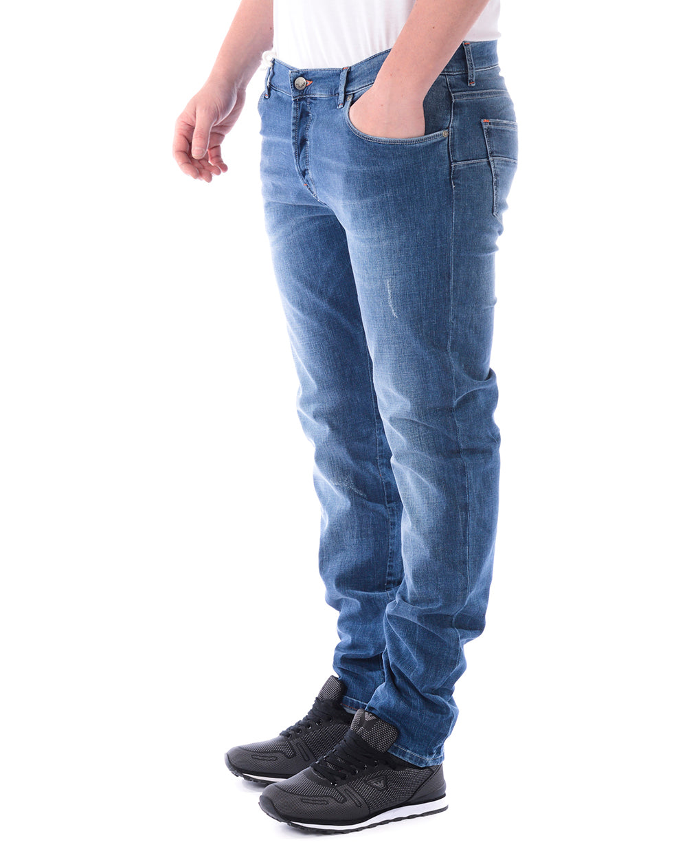 Jeans Blu Denim Daniele Alessandrini M - mem39