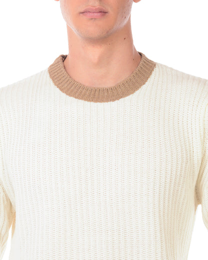 Maglione Beige Daniele Alessandrini - mem39