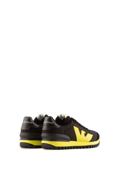 Sneakers Emporio Armani Mix Nero/Verde 39,5 - mem39