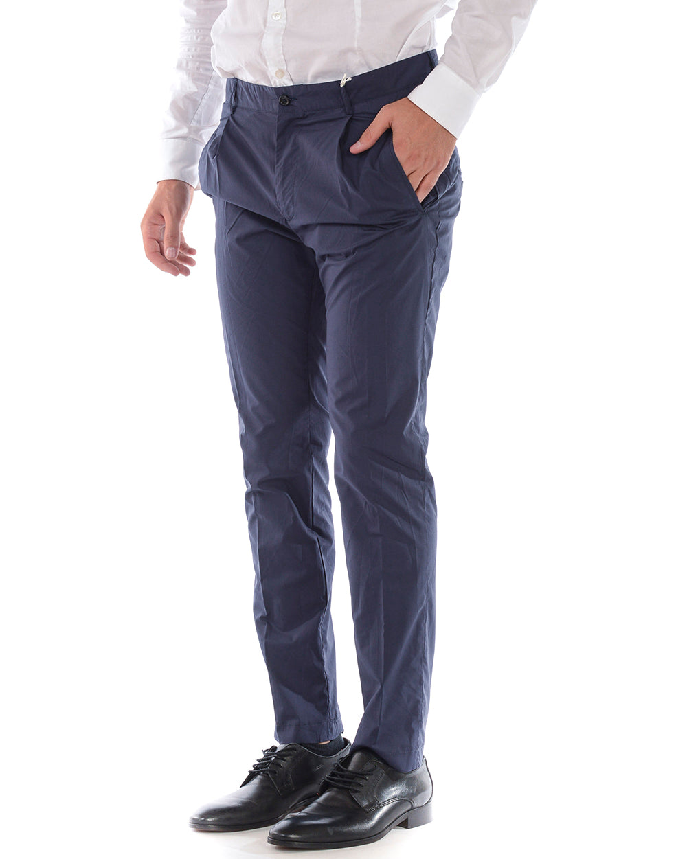 Pantaloni Blu M in Cotone Daniele Alessandrini - mem39