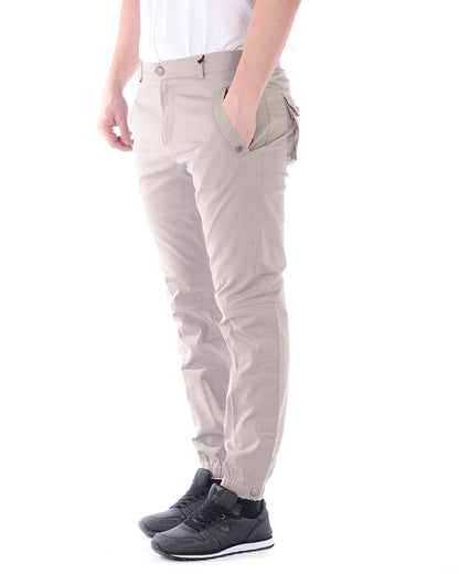 Pantaloni Daniele Alessandrini Beige Elasticizzato - mem39