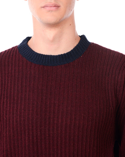 Maglione Bordeaux Daniele Alessandrini - mem39