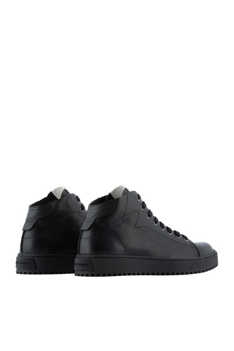 Sneakers Emporio Armani in Pelle Nera - mem39