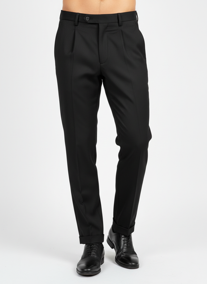 John Richmond Rab Hose mit schwarzen Falten