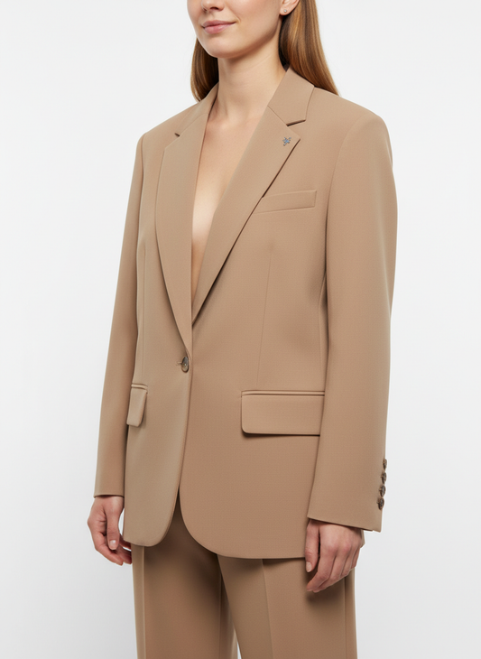 Aniye By Linda Damen-Blazerjacke in Kamelhaar