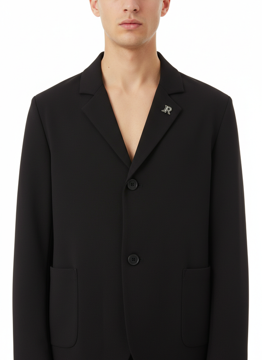 John Richmond Doima Schwarzer einreihiger Blazer