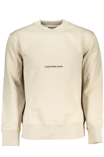 Calvin Klein Felpa Senza Zip Uomo Beige""