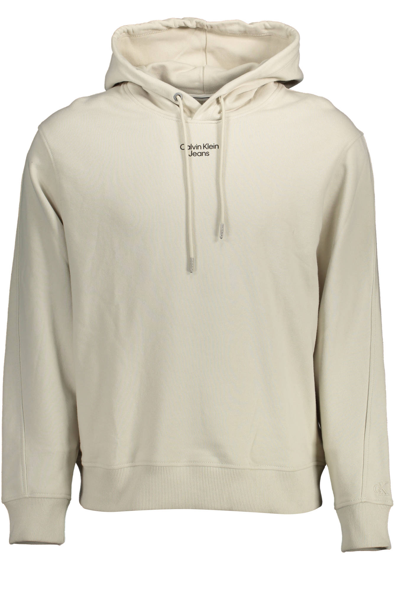 Calvin Klein Herren Sweatshirt mit Reißverschluss, Beige