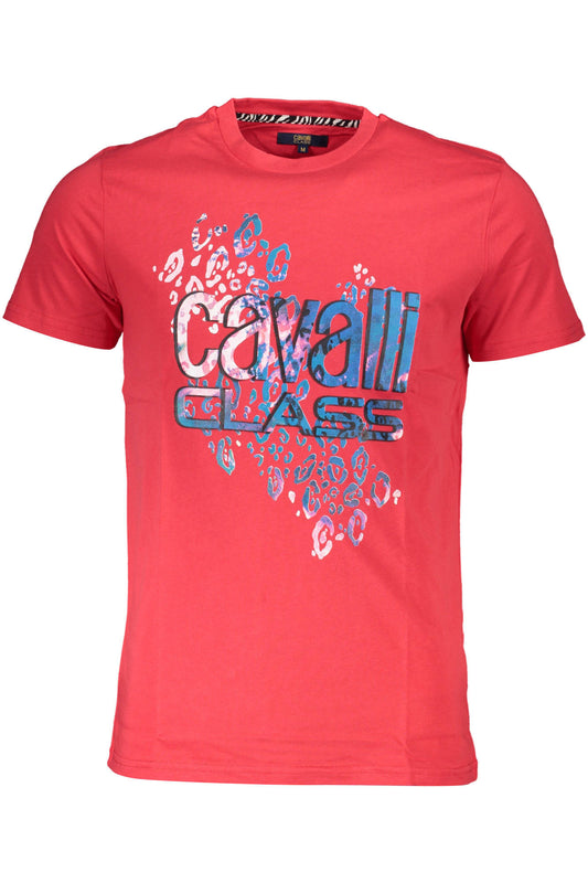 Cavalli Class T-Shirt Maniche Corte Uomo Rosso - mem39