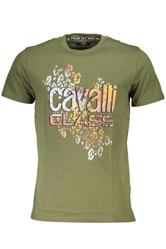 Cavalli Class Herren Kurzarm-T-Shirt Grün