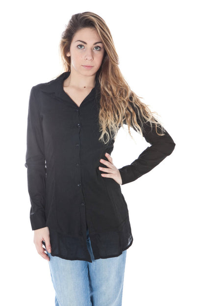 Denny Rose Camicia Maniche Lunghe Donna Nero"" - mem39