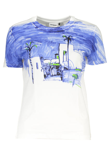 Desigual T-Shirt Maniche Corte Donna Bianco"" - mem39