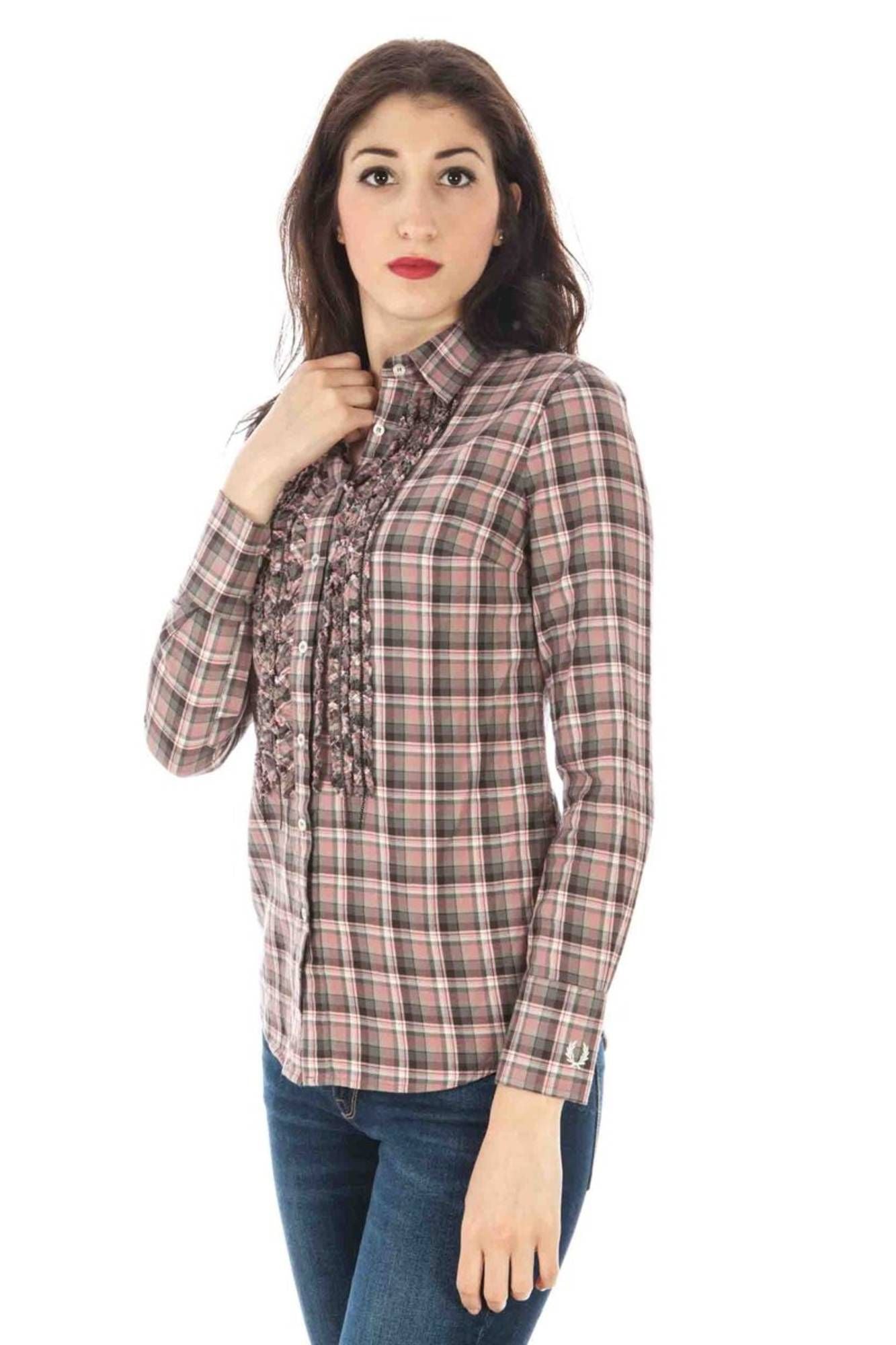 Fred Perry Camicia Maniche Lunghe Donna - mem39