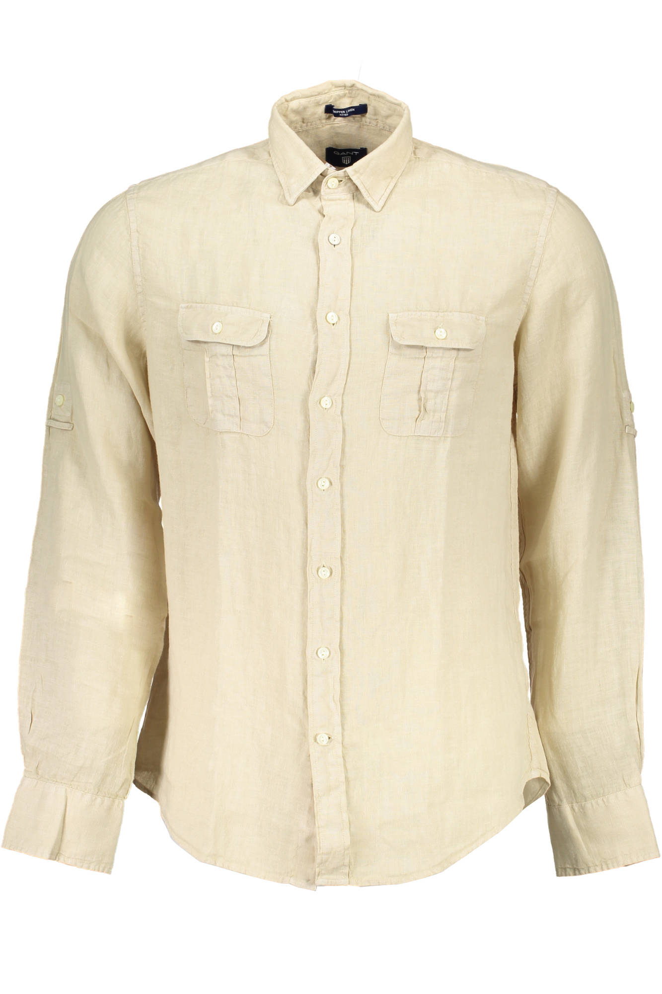 Gant Camicia Maniche Lunghe Uomo Beige - mem39