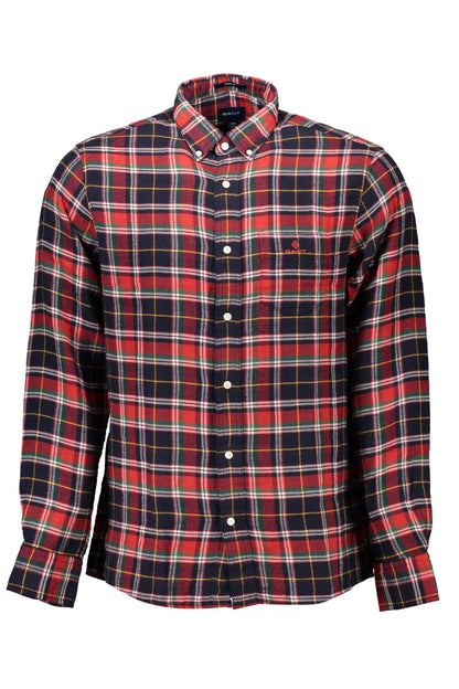 Gant Camicia Maniche Lunghe Uomo Rosso - mem39