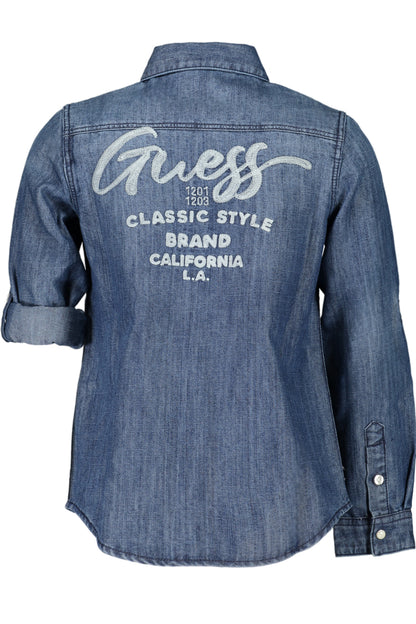 Guess Jeans Camicia Maniche Lunghe Bambina Blu"" - mem39