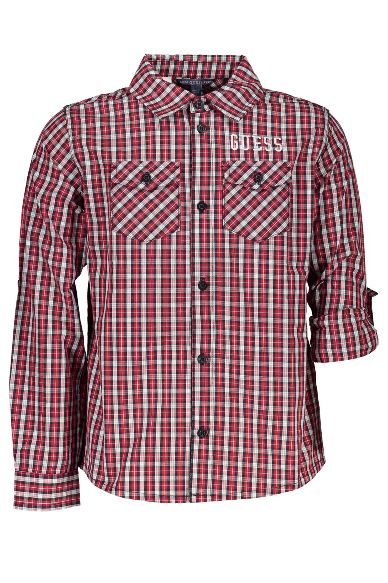 Guess Jeans Camicia Maniche Lunghe Bambino Rosso - mem39