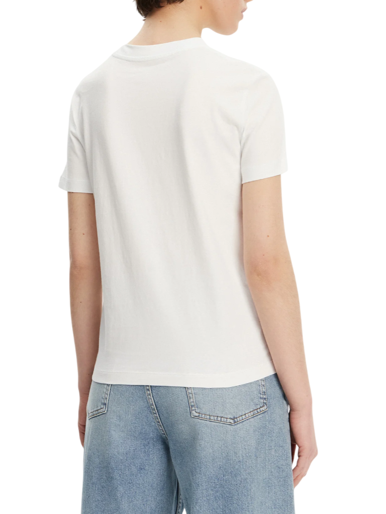 Calvin Klein Jeans T-shirt maniche corte in jersey bianco