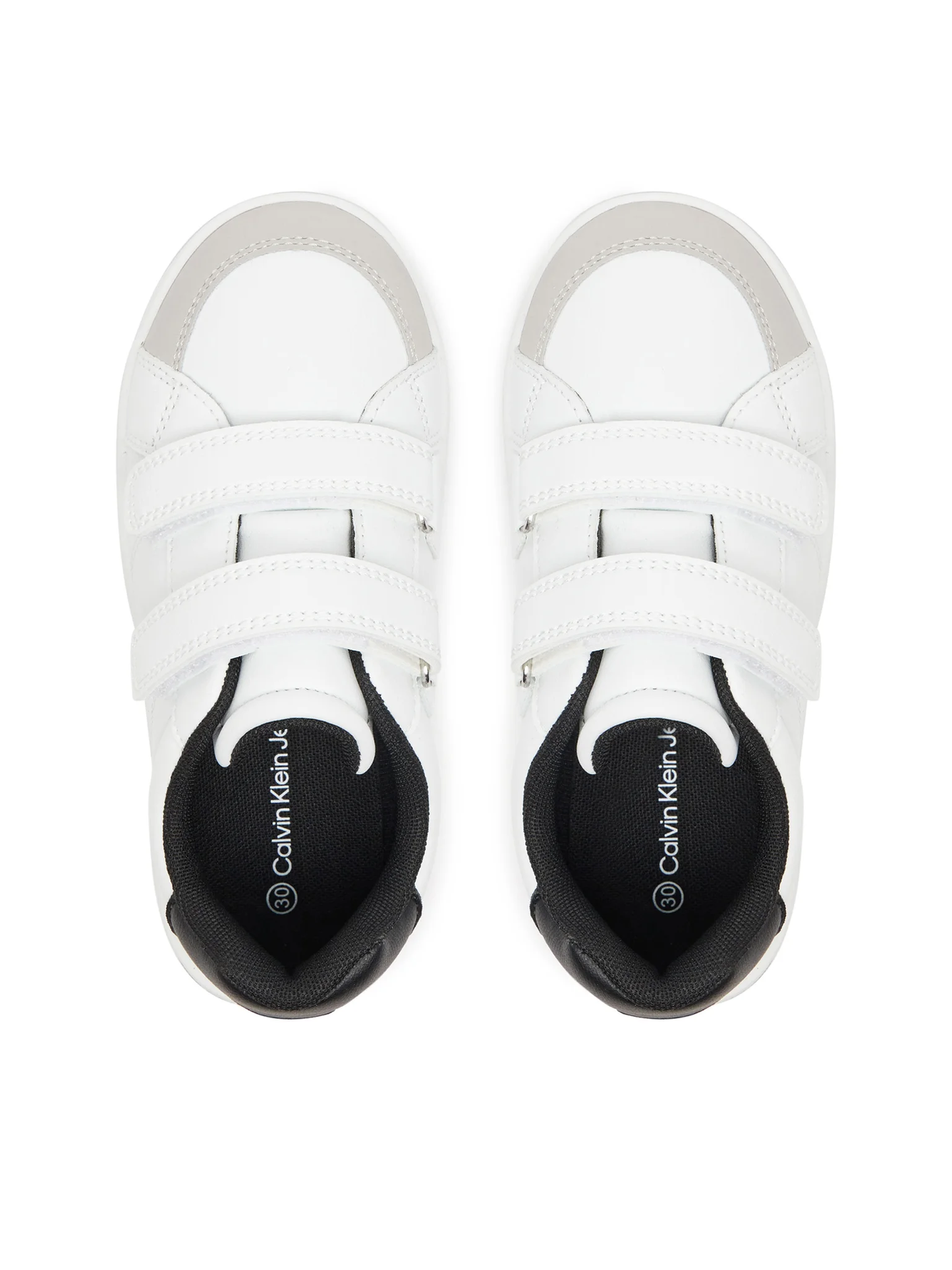 Calvin Klein Jeans sneakers in ecopelle con velcro bianco
