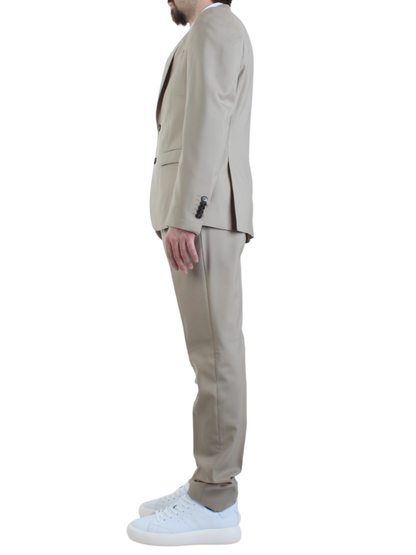 Manuel Ritz abito uomo monopetto beige