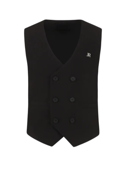 John Richmond gilet doppiopetto Umben nero