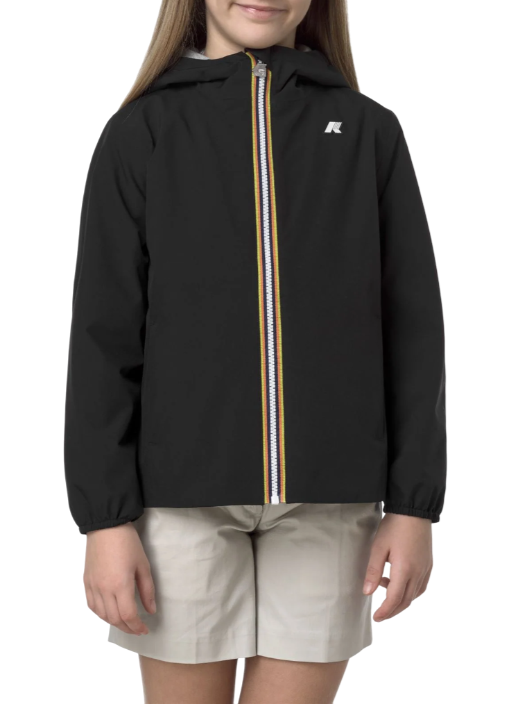 K-Way giubbino leggero antivento Marguerite nero