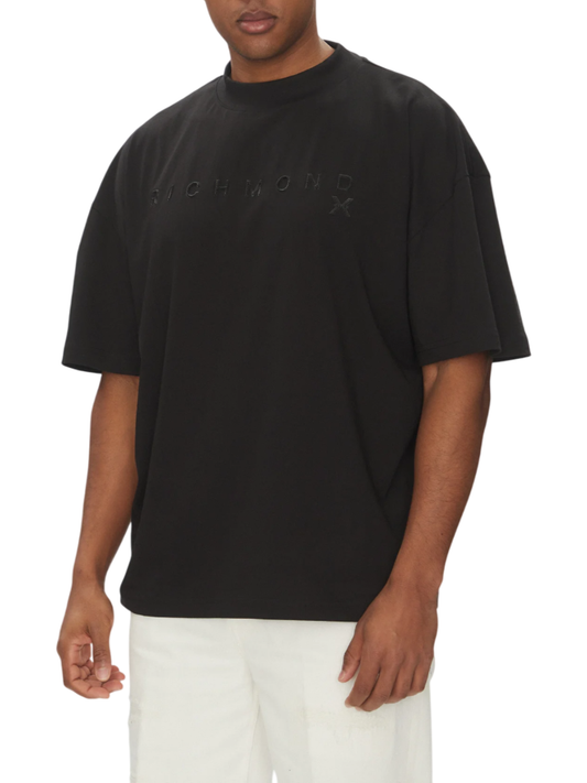 John Richmond T-shirt manica corta con logo Paver nero
