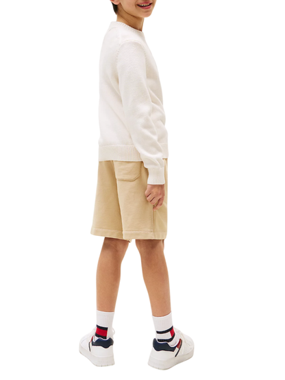 Tommy Hilfiger maglia bambino con logo avorio