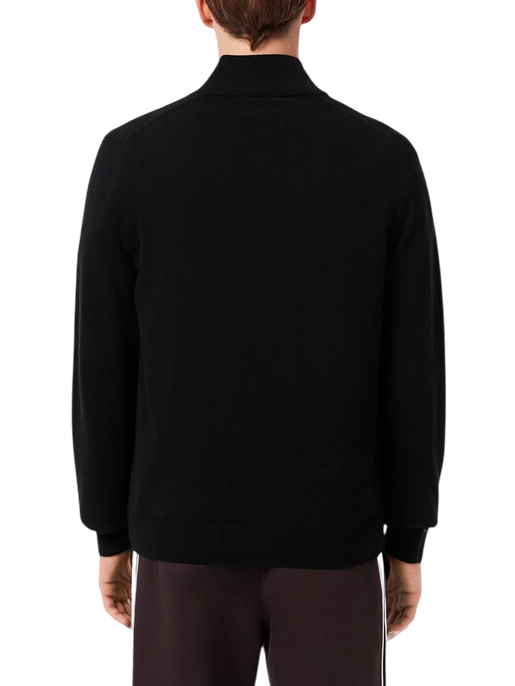 Lacoste maglia pullover mezza zip nero