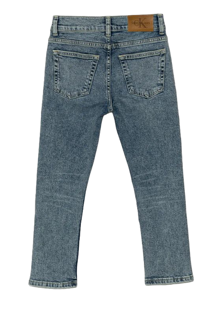 Calvin Klein Jeans jeans Dad fit in denim rigido lavaggio blu