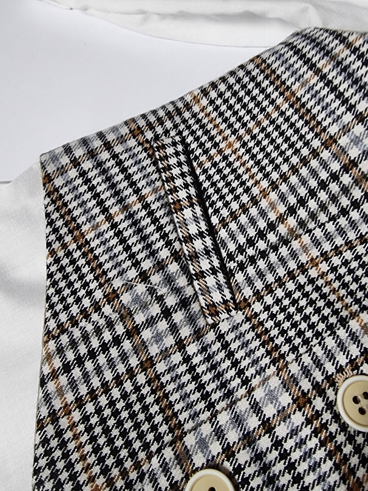 Pascal completo elegante camicia pantaloni gilet beige