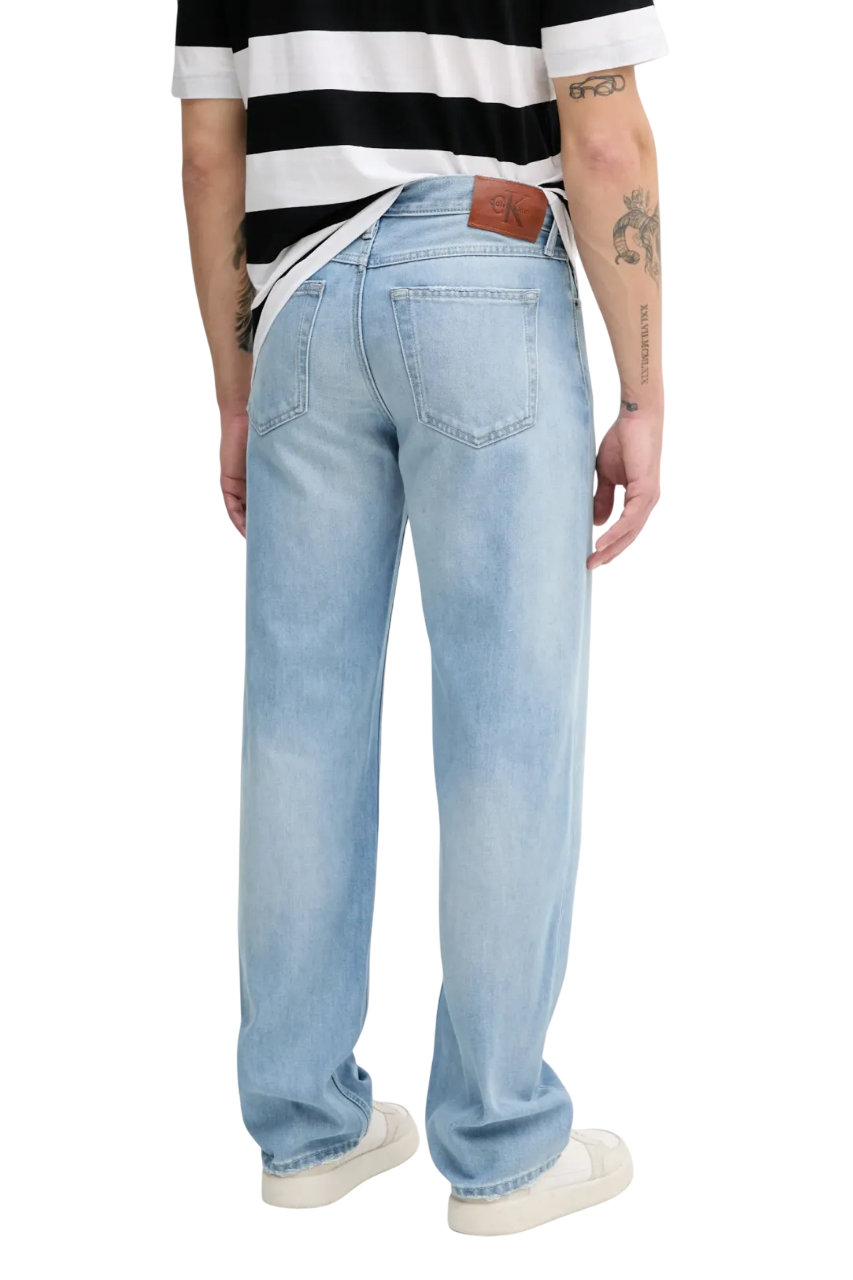 Calvin Klein Jeans jeans gamba dritta lavaggio blu