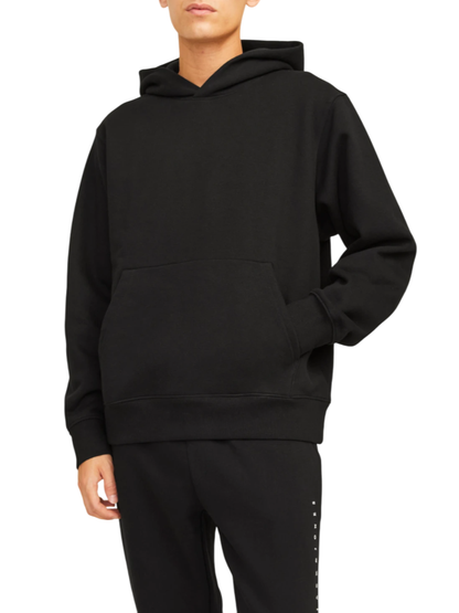 Jack&Jones felpa con cappuccio Jjeurban nero