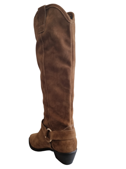 Kirò stivali camperos Saona in pelle scamosciata cuoio