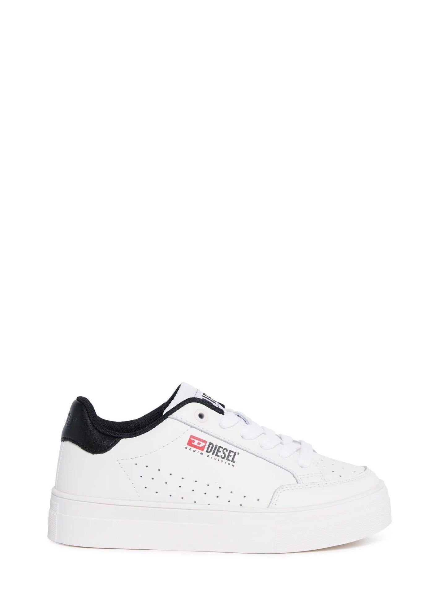 Diesel sneakers in pelle con logo iconico bianco