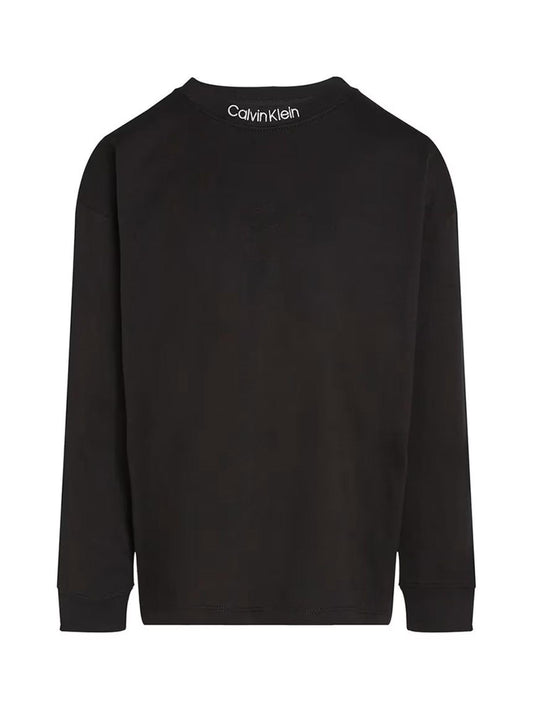 Calvin Klein Jeans T-shirt manica lunga taglio relaxed nero