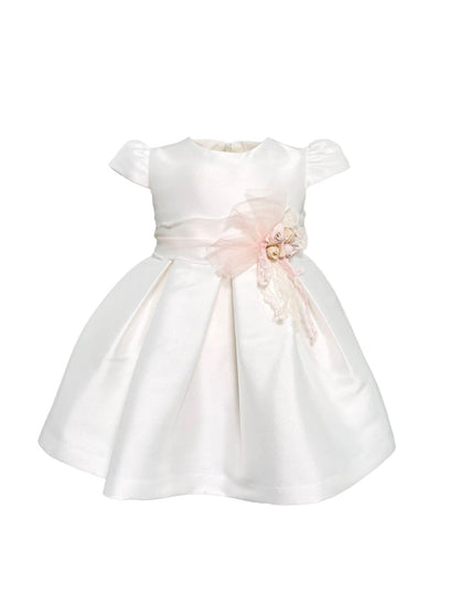 MImilù Abito da cerimonia neonata in mikado bianco