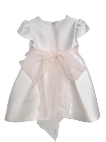 Mimilù abito da cerimonia in mikado bianco