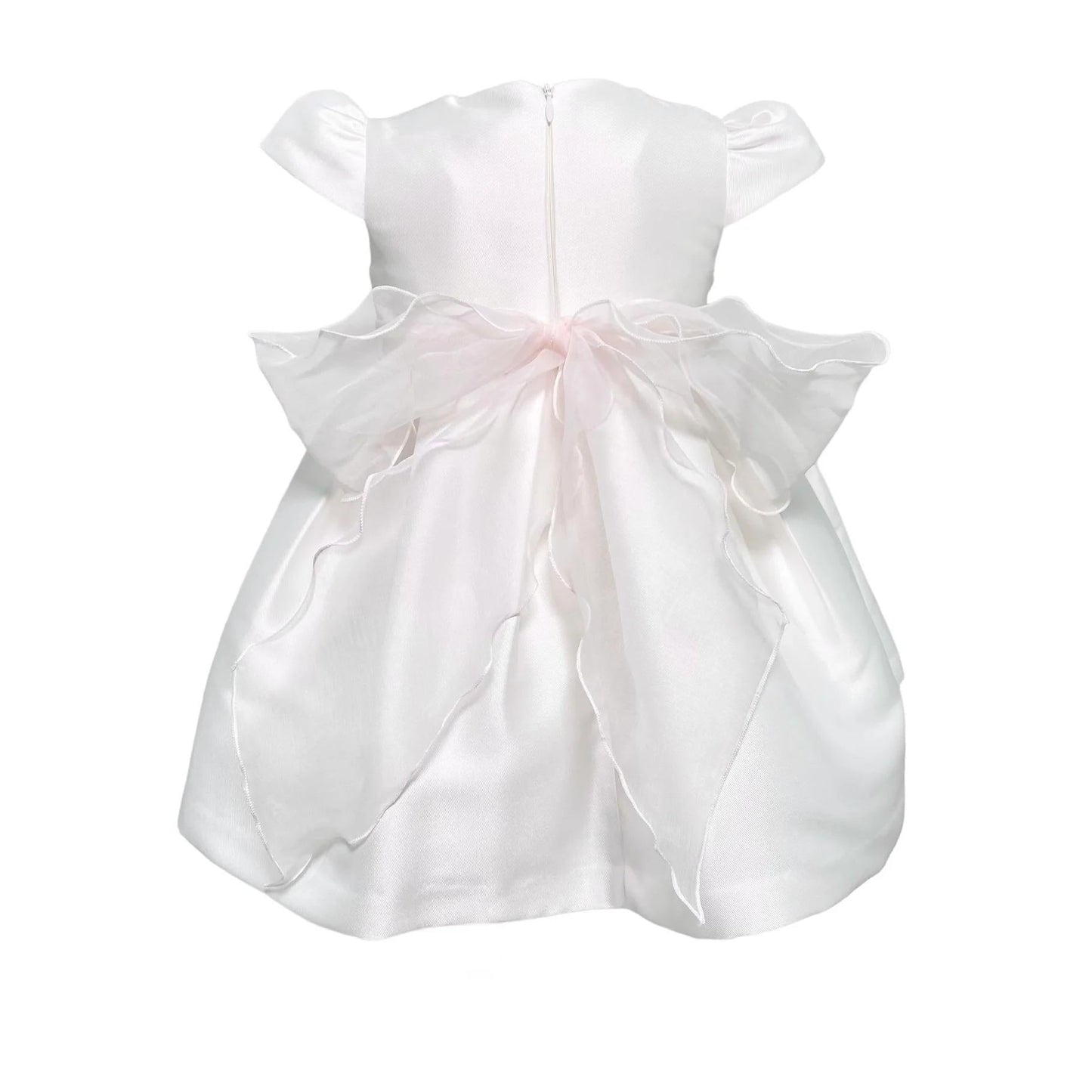 MImilù Abito da cerimonia neonata in mikado bianco