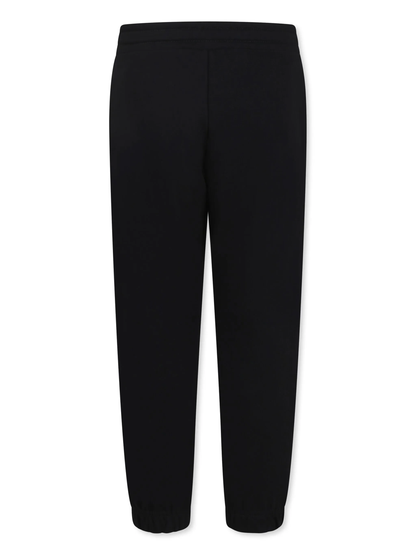 Diesel pantaloni joggers in felpa con logo nero