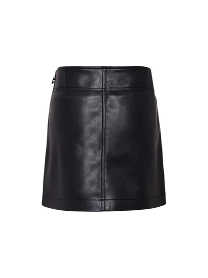 Diesel gonna corta in ecopelle Gleppy nero