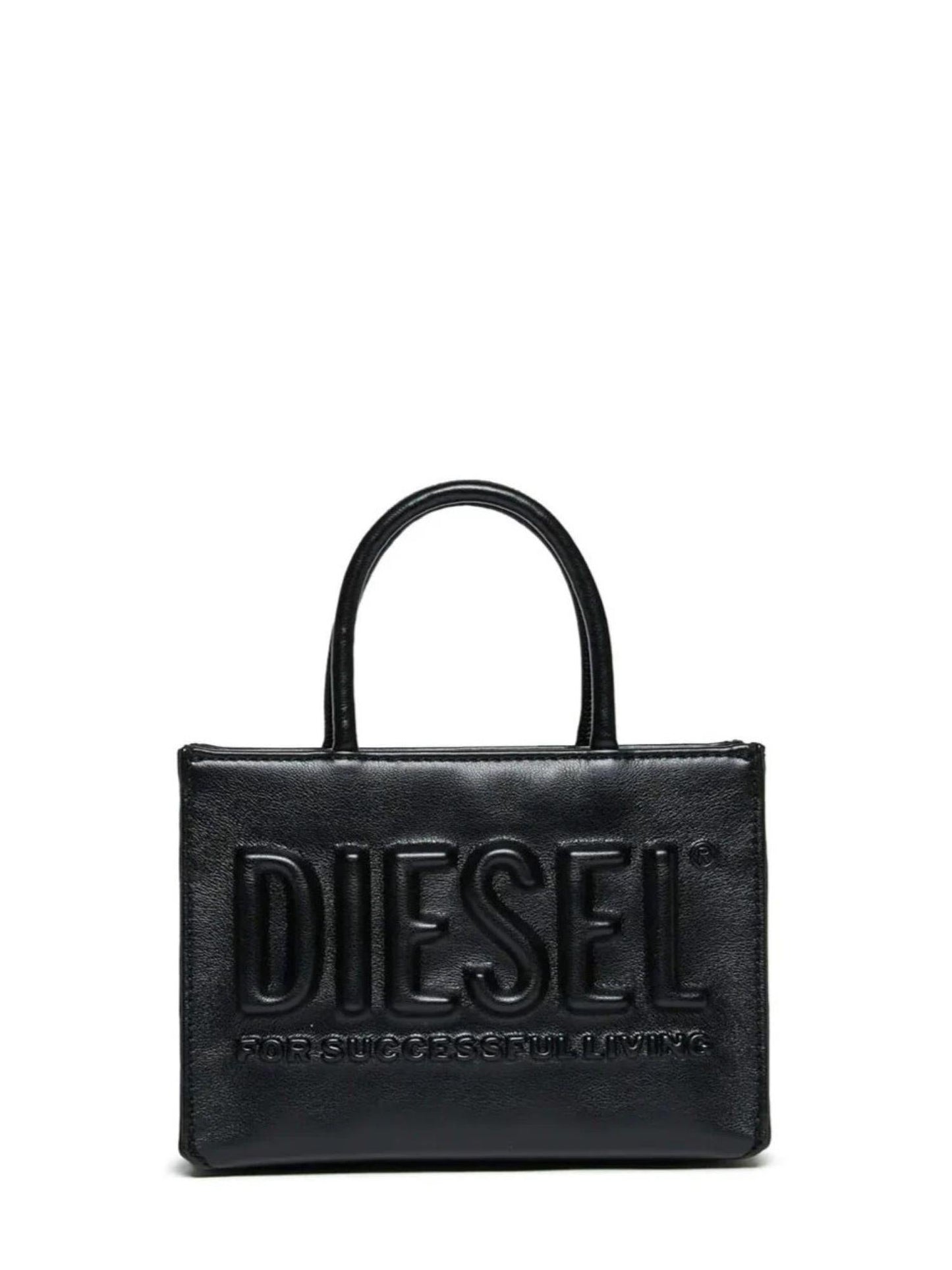 Diesel-Tasche aus Öko-Leder mit schwarzem Logo