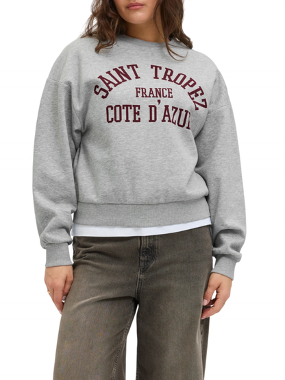 Jjxx felpa Saint Tropez grigio