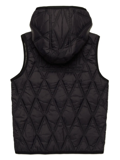 Diesel gilet imbottito con cappuccio Jfossir nero