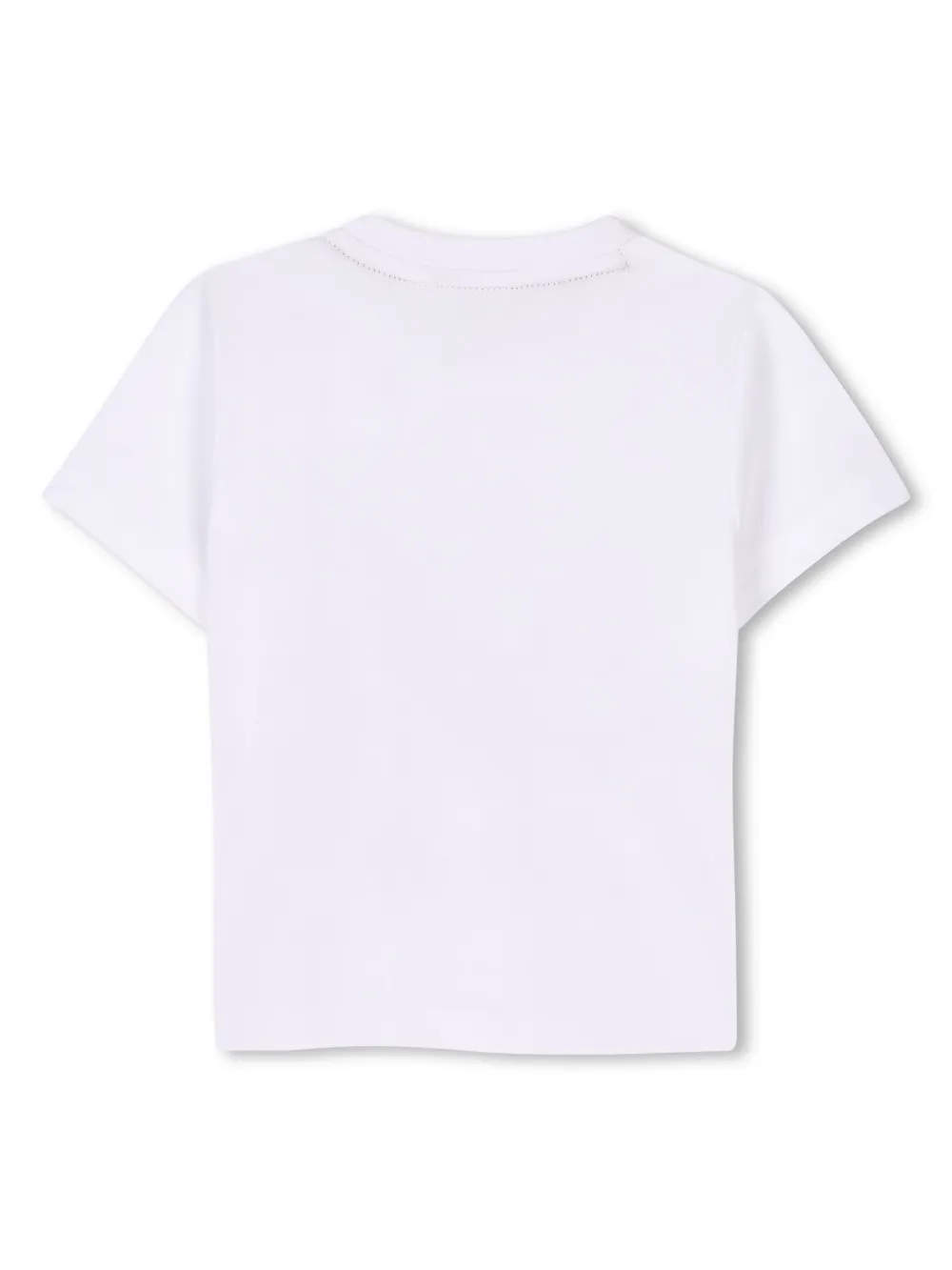 Boss T-shirt neonato maniche corte con logo bianco