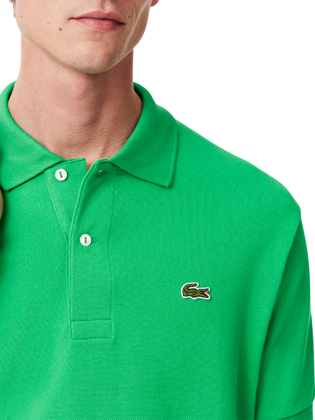 Lacoste polo manica corta 12.12 in piquè verde