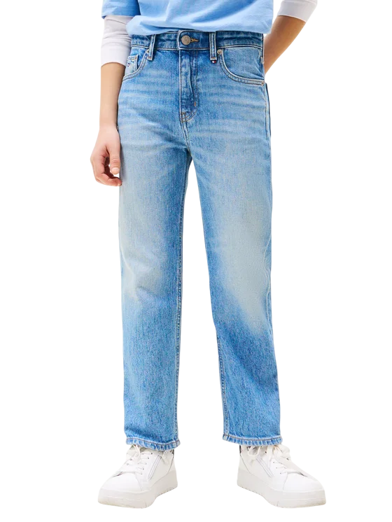 Tommy Hilfiger jeans Skater gamba dritta lavaggio blu