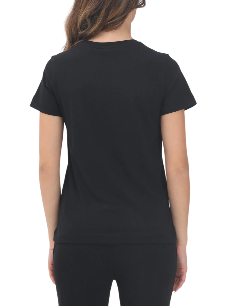 Pinko T-shirt manica corta Bussolotto con logo nero