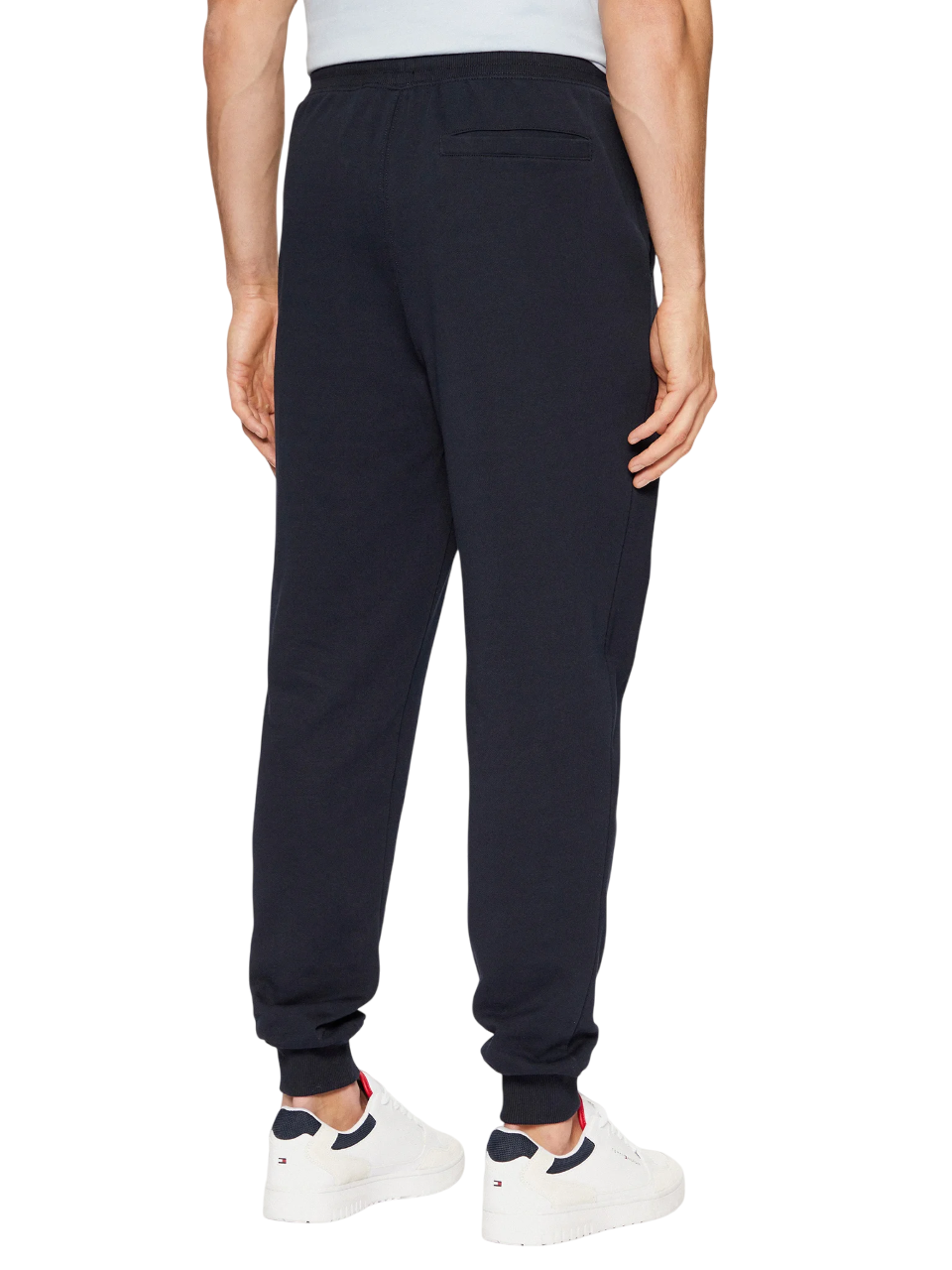 Tommy Hilfiger pantaloni joggers con polsini blu