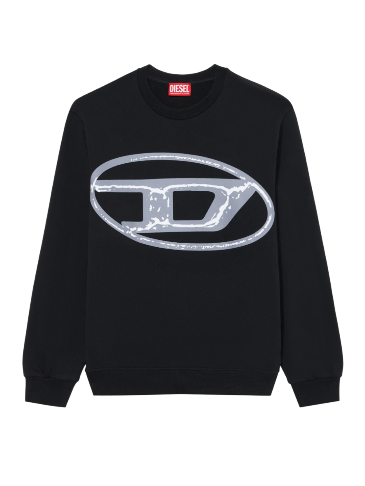 Diesel Sbonnie Sweatshirt mit großem schwarzem Logo